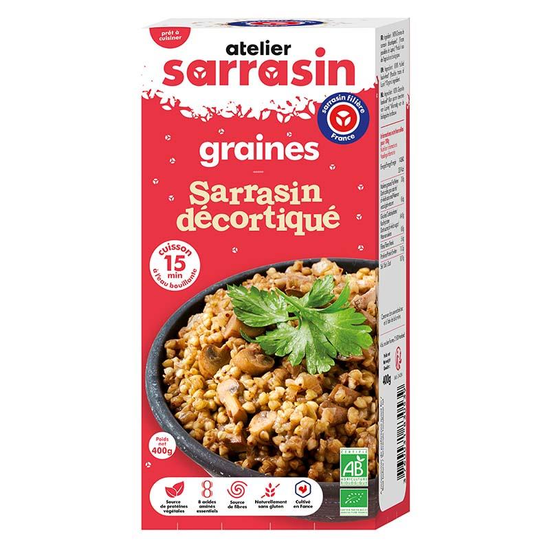 Atelier Sarrasin -- Graines de sarrasin décortiquées (origine France) - 400 g