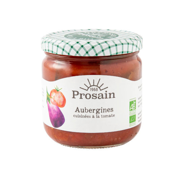 Prosain -- Aubergines cuisinées à la tomate bio - 345 g