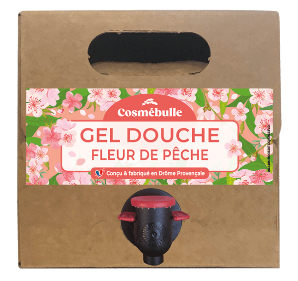 Cosmébulle -- Gel douche fleur de pêche - 3 l