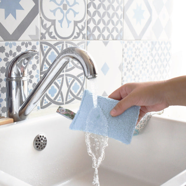 Eponge lavable bleue - 2