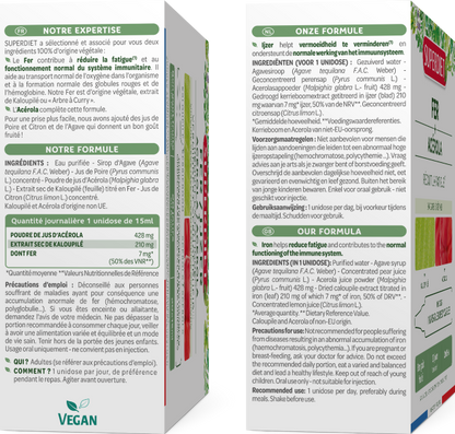 Fer et acérola goût fruité (réduit la fatigue) - 2