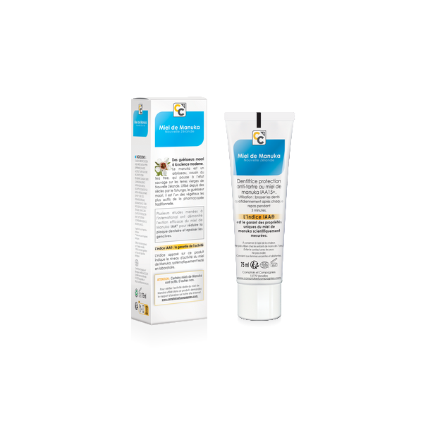 Comptoirs & Compagnies -- Dentifrice anti-tartre au miel de manuka iaa15+ - 75 ml