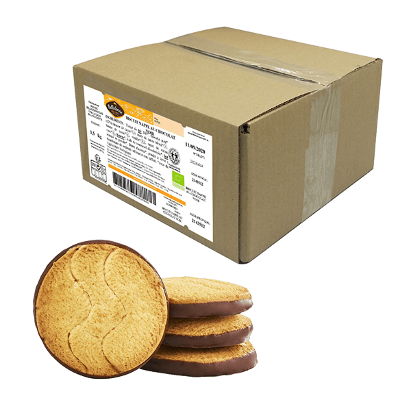 Belledonne -- Biscuit nappé chocolat noir bio - vrac 3 kg