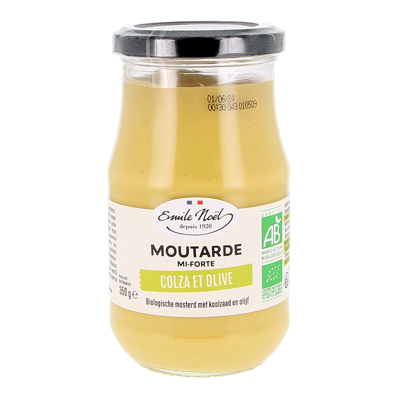 émile Noël -- Moutarde mi-forte bio - 190 g